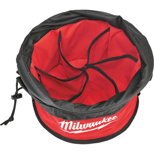 Parachute Organizer Bag, 11-4/5" L x 11-4/5" W x 11" H, Nylon, Black/Red Duraquip Inc