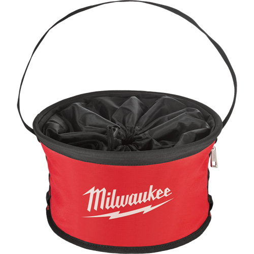 Parachute Organizer Bag, 11-4/5" L x 11-4/5" W x 11" H, Nylon, Black/Red Duraquip Inc
