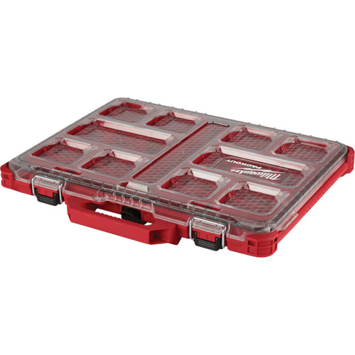 Packout Low-Profile Organizer, 19-3/4" x 16-2/5" x 2-1/2", Black/Red Duraquip Inc