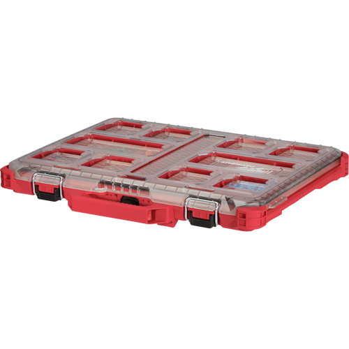 Packout Low-Profile Organizer, 19-3/4" x 16-2/5" x 2-1/2", Black/Red Duraquip Inc