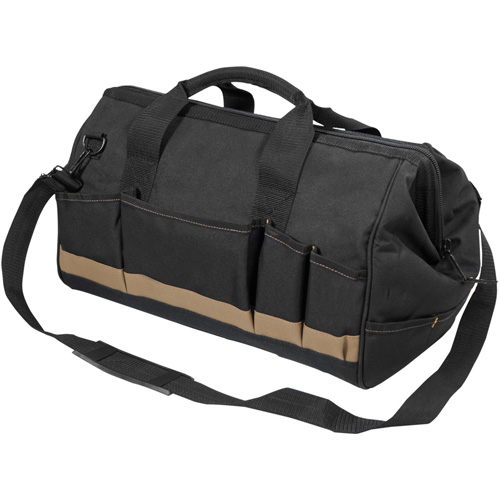 MEGAMOUTH Tool Bag, Polyester, 25 Pockets, Black Duraquip Inc
