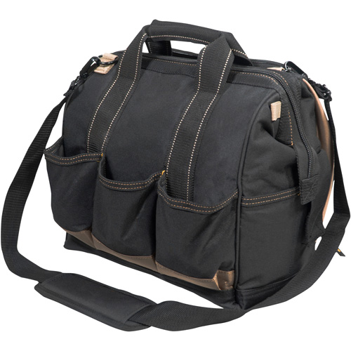 Porte-outils &agrave; compartiments multiples, Polyester, 33 pochettes, Noir Duraquip Inc