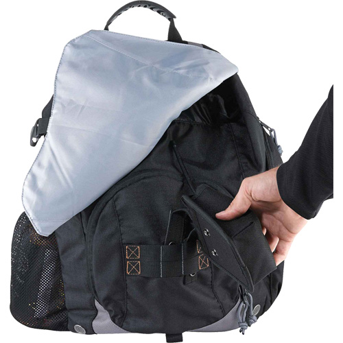 Arsenal&reg; 5143 Tool Backpack, 15" L x 8" W, Black, Polyester Duraquip Inc