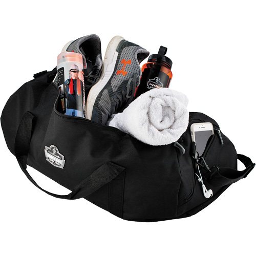 Sac polochon 5020 Arsenal, Polyester, 3 pochettes, Noir Duraquip Inc