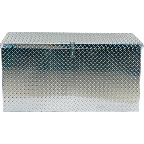 Aluminum Treadplate Portable Tool Box, 25-1/16" D x 49-1/4" W x 24" H, Silver Duraquip Inc