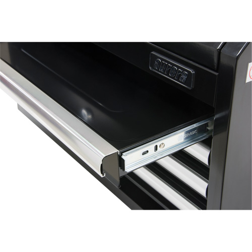 Coffre &agrave; outils industriel, 26" la, 4 tiroirs, Noir Duraquip Inc