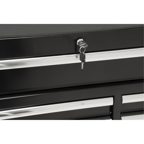 Chariot &agrave; outils industriel, 11 tiroirs, 41" la x 18-3/4" p x 39-1/3" h, Noir Duraquip Inc