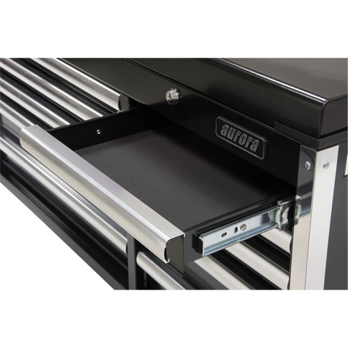 Industrial Tool Chest, 41" W, 10 Drawers, Black Duraquip Inc