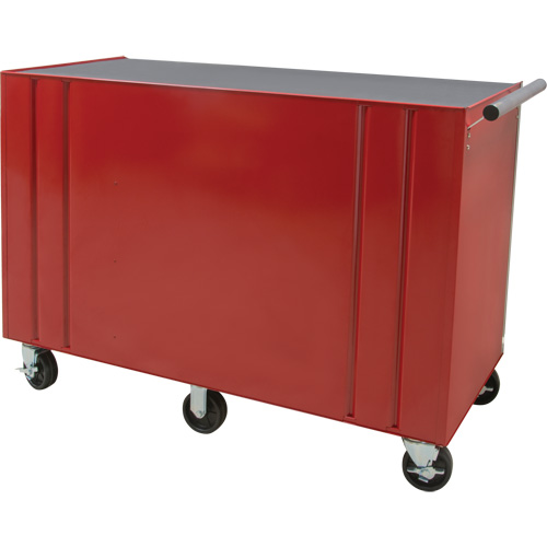Industrial Tool Cart, 12 Drawers, 56" W x 24-1/2" D x 38-1/8" H, Red Duraquip Inc