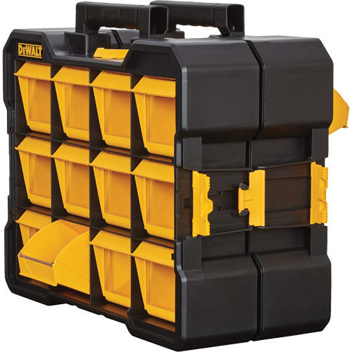 Organisateur Flip-Bin, 3-7/8" la x 17-3/4" p x 13-7/8" h, Noir/Jaune Duraquip Inc