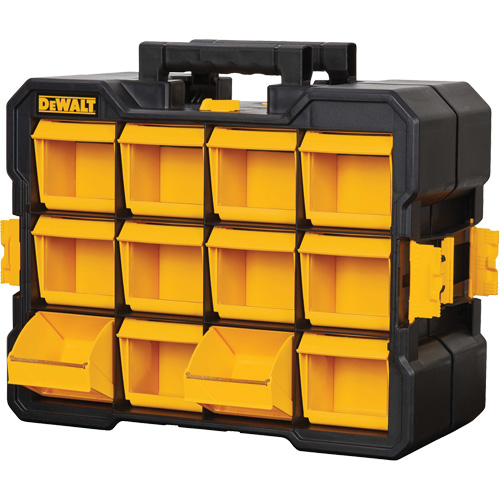 Organisateur Flip-Bin, 3-7/8" la x 17-3/4" p x 13-7/8" h, Noir/Jaune Duraquip Inc