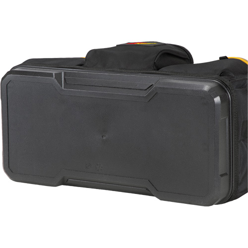 Sac &agrave; outils fourre-tout Big-Mouth &agrave; base moul&eacute;e, Polyester balistique, 23 pochettes, Noir/Bleu Duraquip Inc