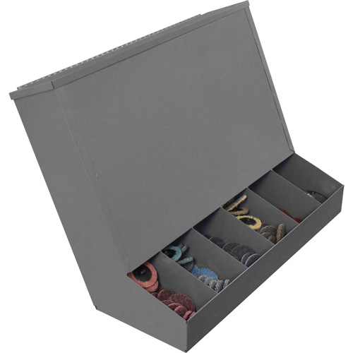 Distributeur aliment&eacute; par gravit&eacute; avec couvercle Duraquip Inc