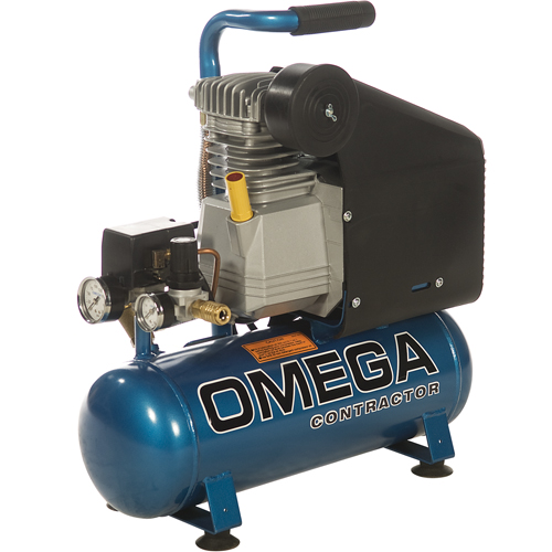 Portable Contractor Series Compressors - Oil Lube, Direct Drive, Electric, 2.6 Gal. (3.2 US Gal), 125 PSI, 115/1 V Duraquip Inc