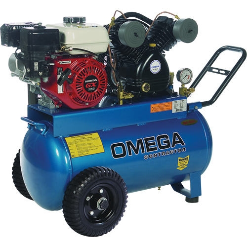 Contractor Series Air Compressors, Gas, 16.6 Gal. (20 US Gal), 125 PSI Duraquip Inc