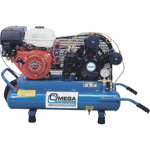 Contractor Series Air Compressors, Gas, 6.6 Gal. (8 US Gal), 175 PSI Duraquip Inc