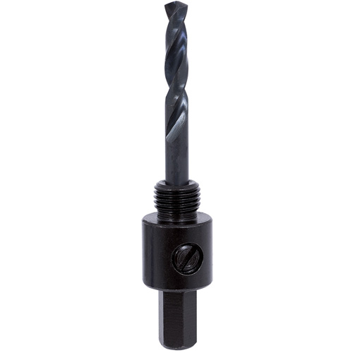 Mandrin pour scie-cloche &agrave; tige triangulaire, 9/16" - 1-3/16", 3/8" Tige Duraquip Inc