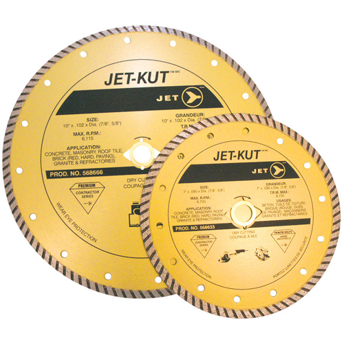 Lame diamant Turbo de premi&egrave;re qualit&eacute; JET-KUT Duraquip Inc