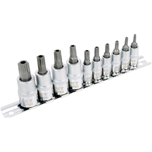 SS1438-10TB 10-Piece 1/4" & 3/8" Drive Tamperproof TORX&reg; Bit Socket Set Duraquip Inc