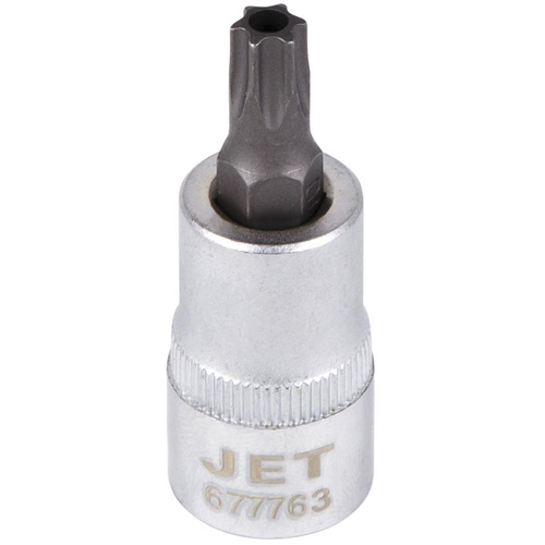 Tamperproof Bit Socket, Torx&reg; Tamper, T-45 x 2" L, 3/8" Drive Duraquip Inc