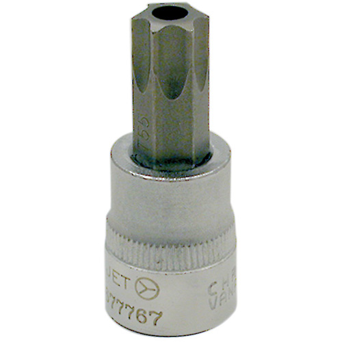 Bit Socket, Torx&reg; Tamper, T-55 x 2" L, 3/8" Drive Duraquip Inc