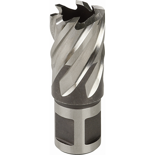 Fraise annulaire, Diam&egrave;tre de 3/4", Acier rapide, Profondeur de la coupe de 3", Tige 3/4" Duraquip Inc
