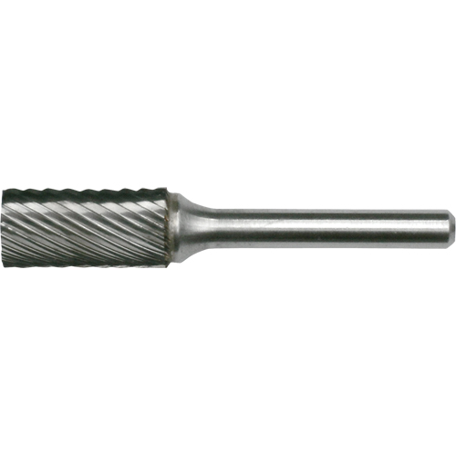 Solid Carbide Burrs - Cylinder Shape with No End Cut, SA-2, 5/16" Dia., 1/4" Shank Duraquip Inc