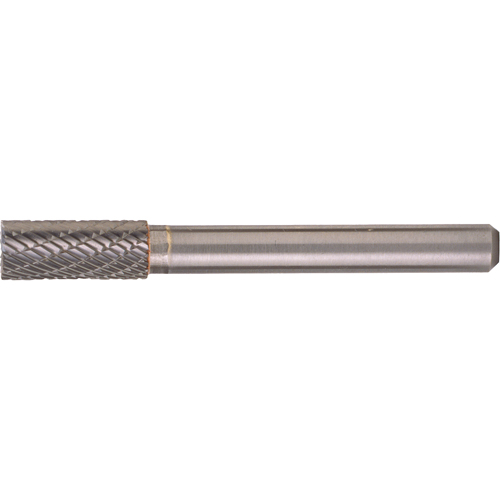 Solid Carbide Burrs - Cylinder Shape with No End Cut, SA-9, 1" Dia., 1/4" Shank Duraquip Inc