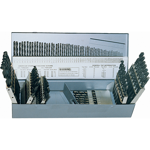 Drill Sets, 115 Pieces, High Speed Steel Duraquip Inc