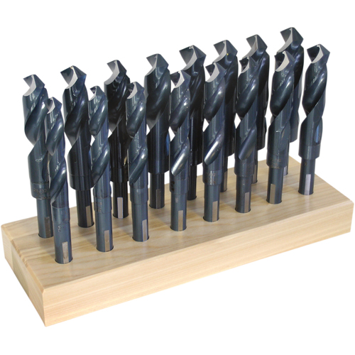 CHICAGO-LATROBE Drill Sets, 16 Pieces, High Speed Steel Duraquip Inc