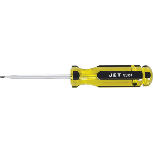 SDS-3R Slot Jumbo Handle Screwdriver, 3/16" Tip, Round, 3" L, Plastic Handle Duraquip Inc