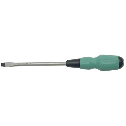 Tournevis &agrave; fente TORQUE DRIVE, Tige de #4, Ronde, 4" lo, Prise en Coussin&eacute;e Duraquip Inc