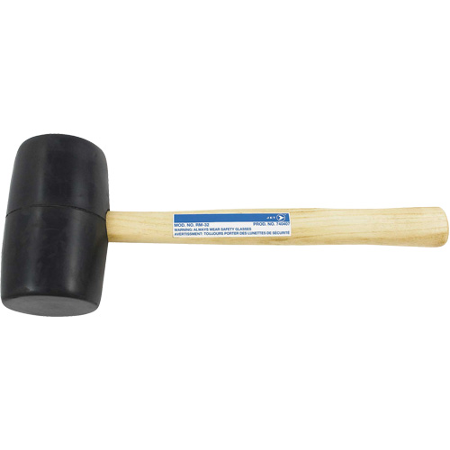 RM-32 Maillet en caoutchouc, 32 oz, Prise en Bois, 13-1/2" lo Duraquip Inc