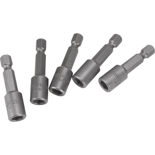 Nutsetters, 1/4" Tip, 1/4" Drive, 1-5/8" L, Magnetic Duraquip Inc