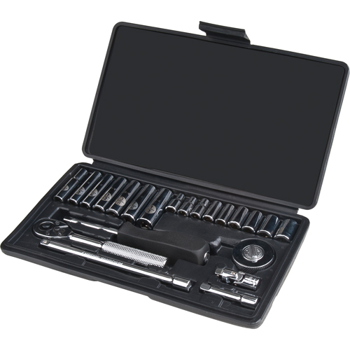 Jeu de douilles, 22 Mcx, Prise de 1/4", Profond Duraquip Inc