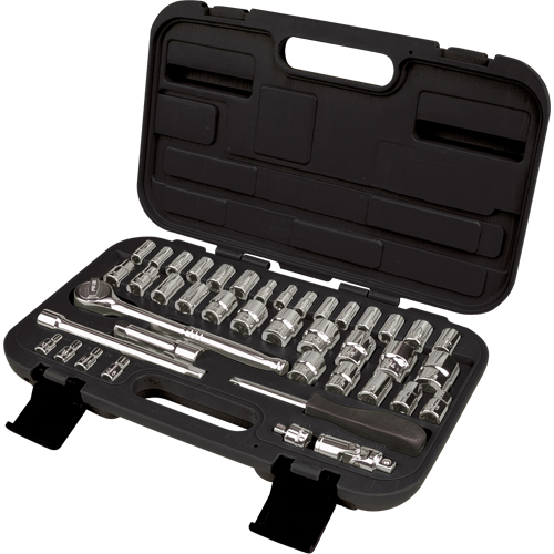 Jeux de douilles SAE/m&eacute;triques 1/4" et 3/8", 41 Mcx Duraquip Inc