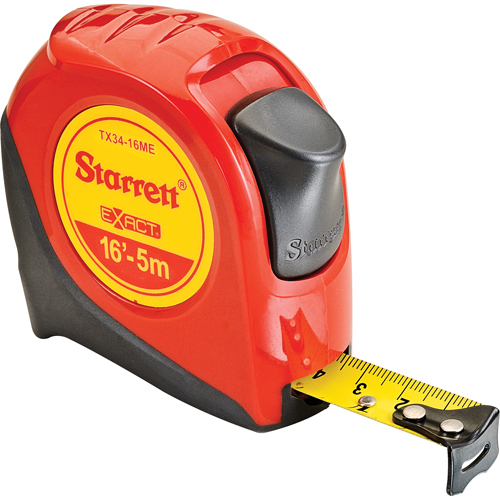 Fibreglass Measuring Tape , 19 mm x 16', 1/16"/Millimetres Graduations Duraquip Inc