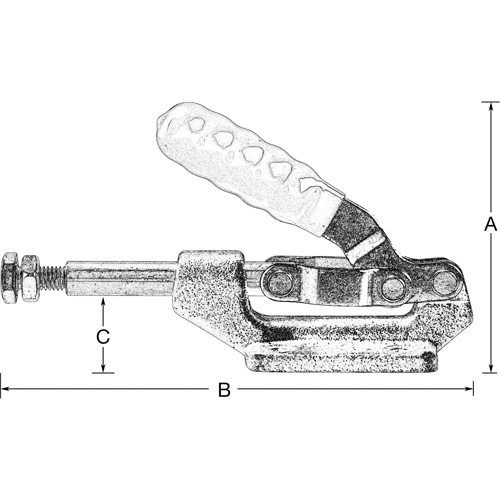 Serre-flan droit, Force de serrage de 600 lb Duraquip Inc