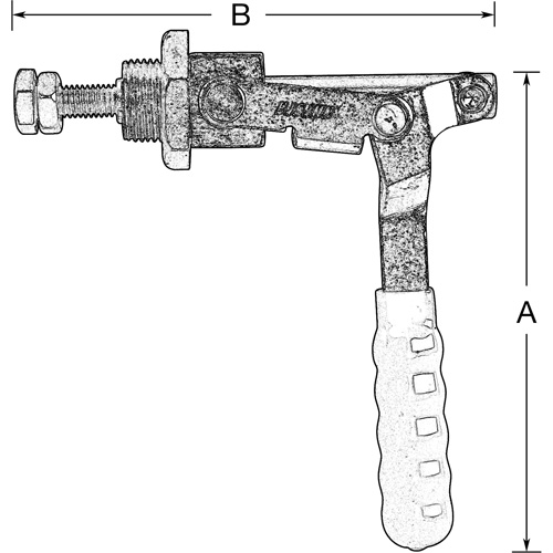 Serre-flan droit, Force de serrage de 300 lb Duraquip Inc