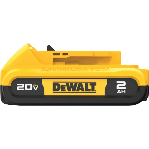 Bloc-piles 20 V Max* Compact XR, Lithium-ion, 20 V, 2 A Duraquip Inc