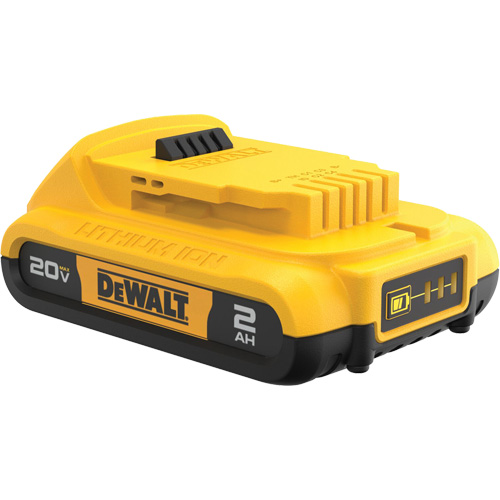 Bloc-piles 20 V Max* Compact XR, Lithium-ion, 20 V, 2 A Duraquip Inc