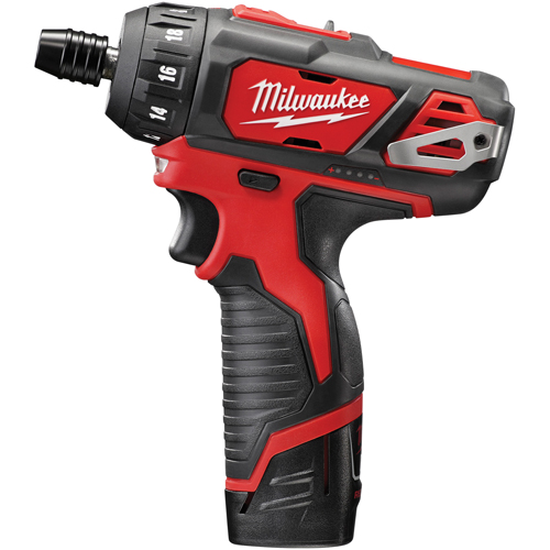 M12 Hex 2-Speed Screwdriver Kit, 1/4", 12 V, 275 in-lbs Max. Torque, Lithium-Ion Battery Duraquip Inc