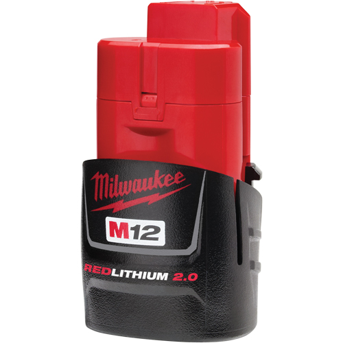 M12 Redlithium 2.0 Battery, Lithium-Ion, 12 V, 2 A Duraquip Inc