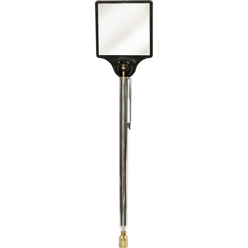 Inspection Magnetic Mirror, Square, 2" L x 2" W, Telescopic Duraquip Inc