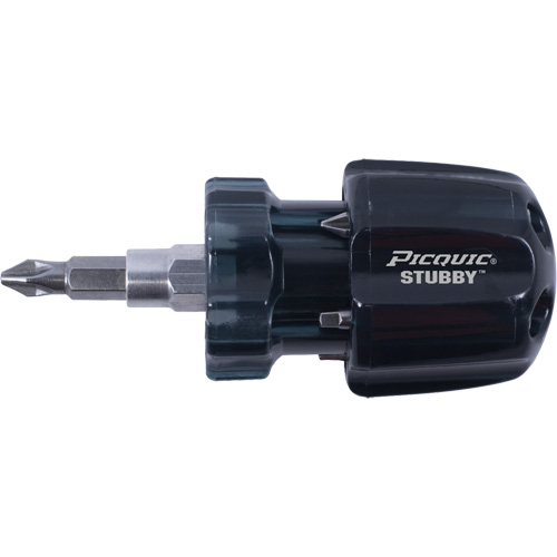 Stubby Multi-Bit Screwdrivers, 1-3/10" L Duraquip Inc
