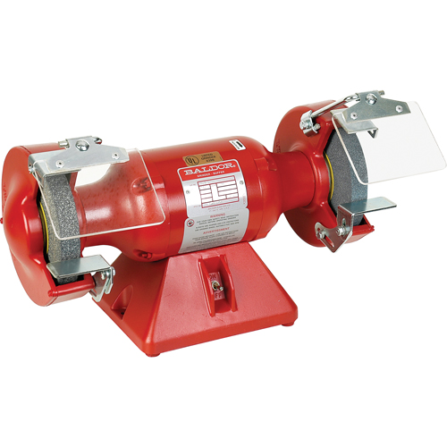 Industrial Bench Grinder, 7" Wheel Diameter, 0.5 HP, 3600 RPM Duraquip Inc
