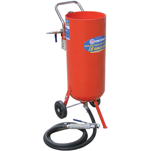 Machines de sablage &agrave; jet, 6-25 pi³/min, R&eacute;servoir de 8,3 gal. (10 gal. US) Duraquip Inc