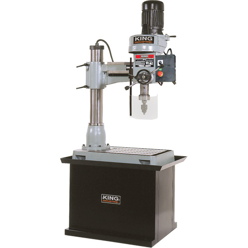 Radial Drilling Machine with Stand, 1/2" Chuck, 5 Speed(s), 19-5/8" W x 21-5/8" L, #3 Morse Duraquip Inc