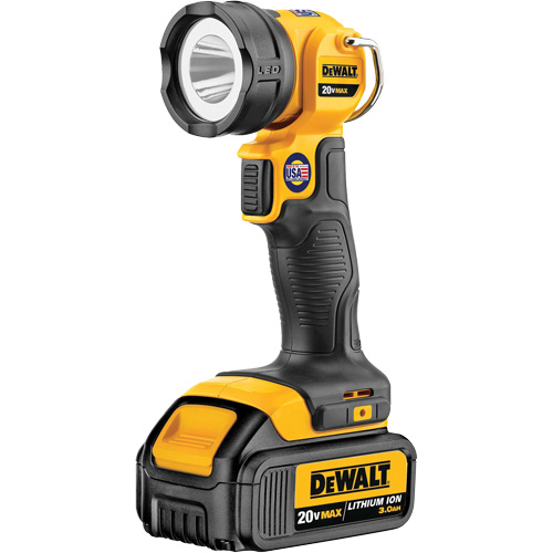 Max Work Light, LED, 110 Lumens, 11 Hrs. Run Time, Rechargeable Battery, Plastic Duraquip Inc