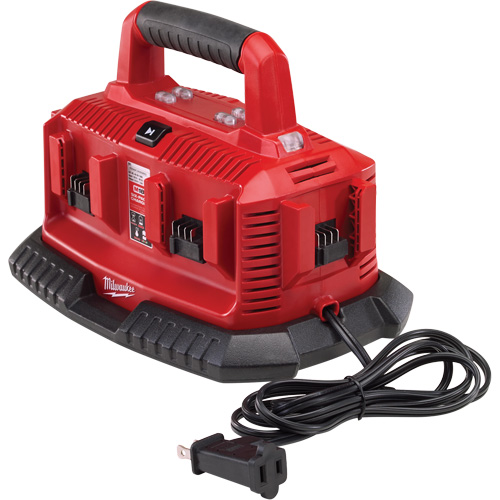 M18 Six Pack Sequential Charger, 18 V, Lithium-Ion Duraquip Inc